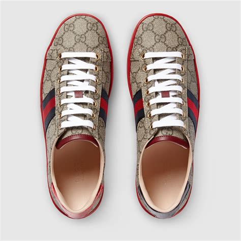 gucci ace gg supreme sneakers|gg supreme low top sneakers.